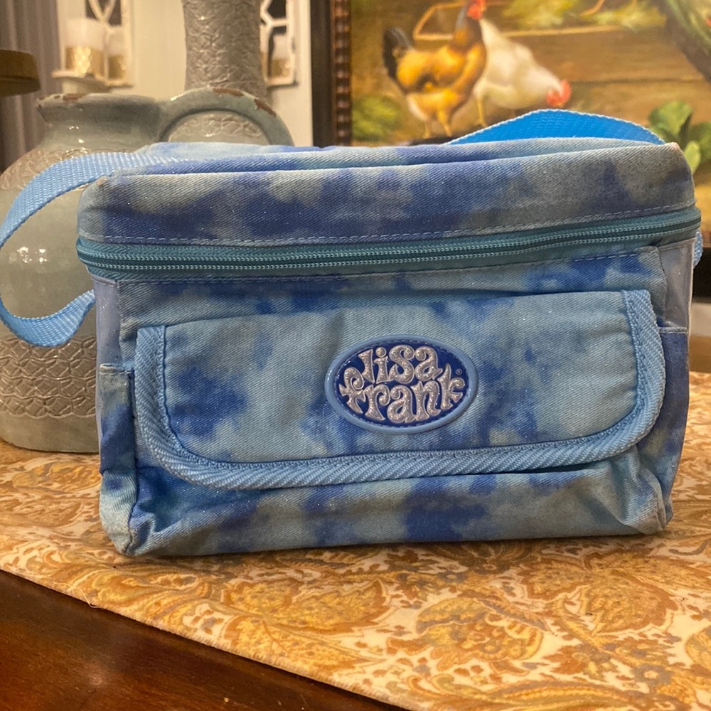Vintage Lisa Frank Blue Tie Dye Glitter Clouds Kids’ Lunchbox